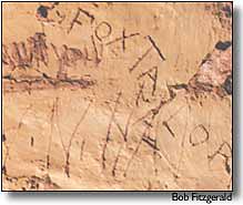 graffiti on an Ancient Puebloan ruin